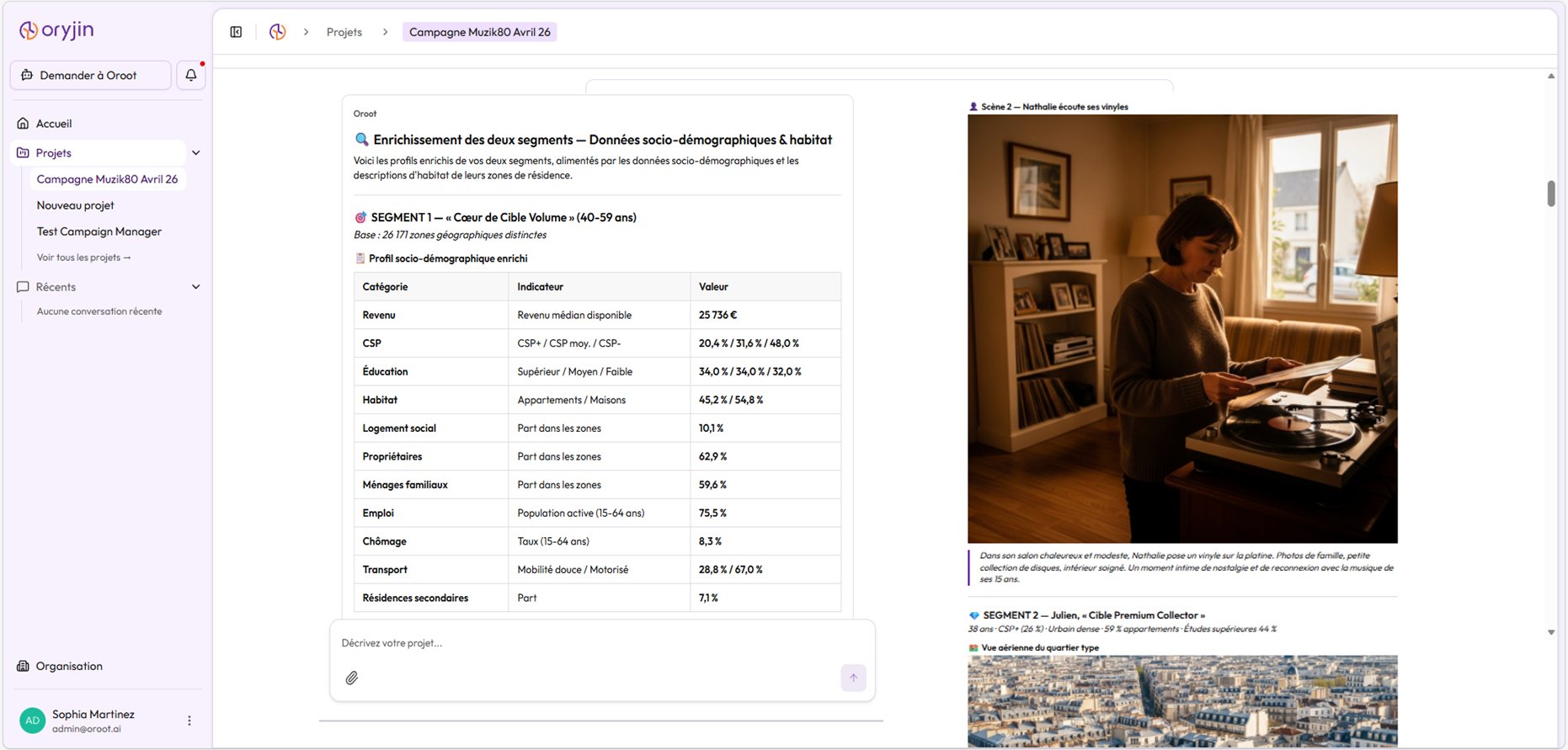 Enrichissement du persona Nathalie